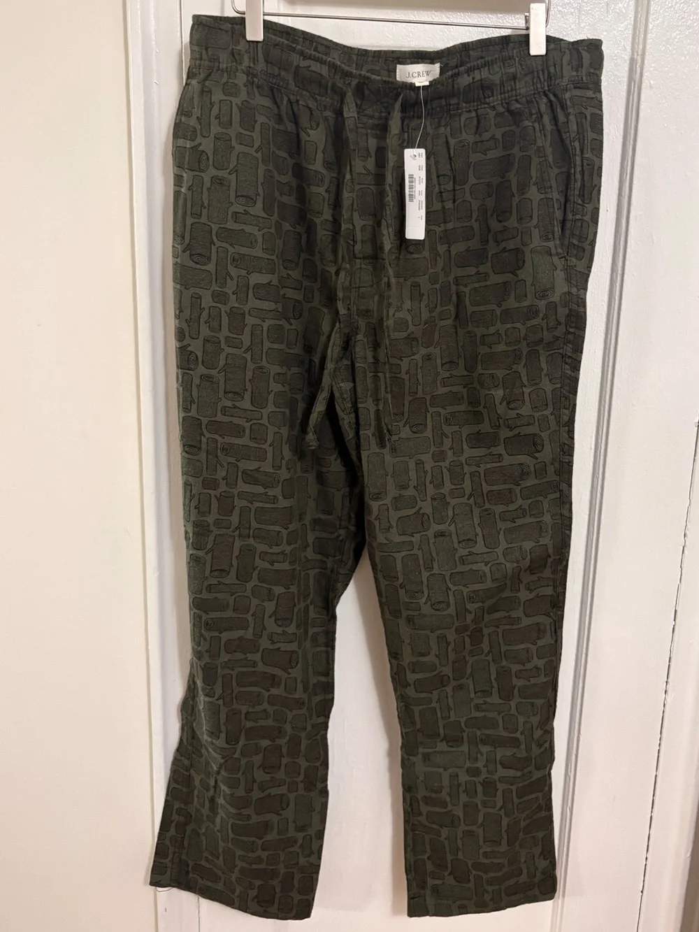 NWT JCrew Men’s Pajama PJ Lounge Pants Bottoms Large